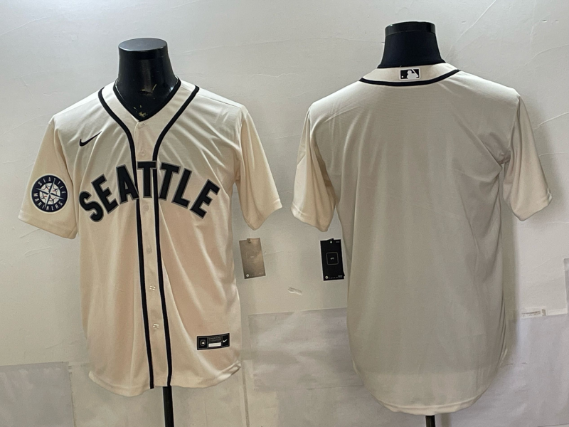 Men 2026 Seattle Mariners blank cream Nike MLB Jersey 09878->chicago white sox->MLB Jersey